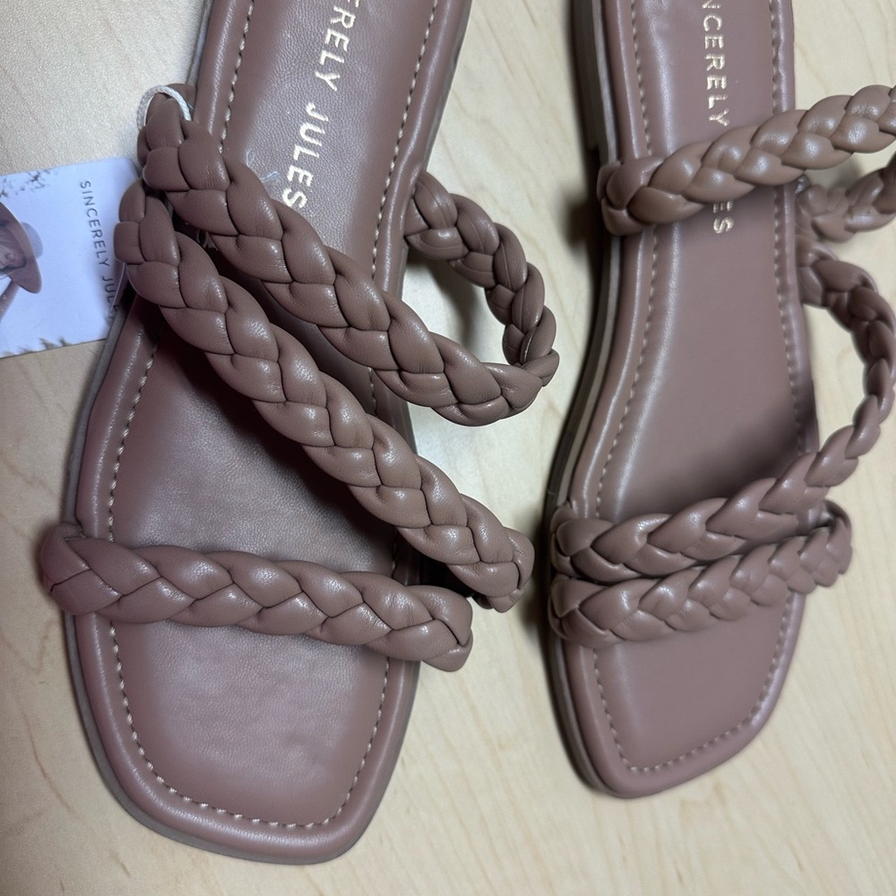 Sincerely Jules Women's Braided Sandals - Tan